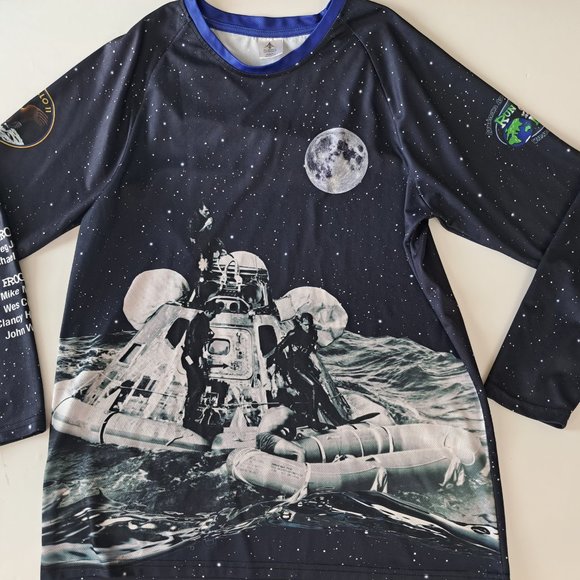 Commemorative Long Sleeve Polyester Shirt - Run to the Moon 5K 10K - Picture 2 of 14